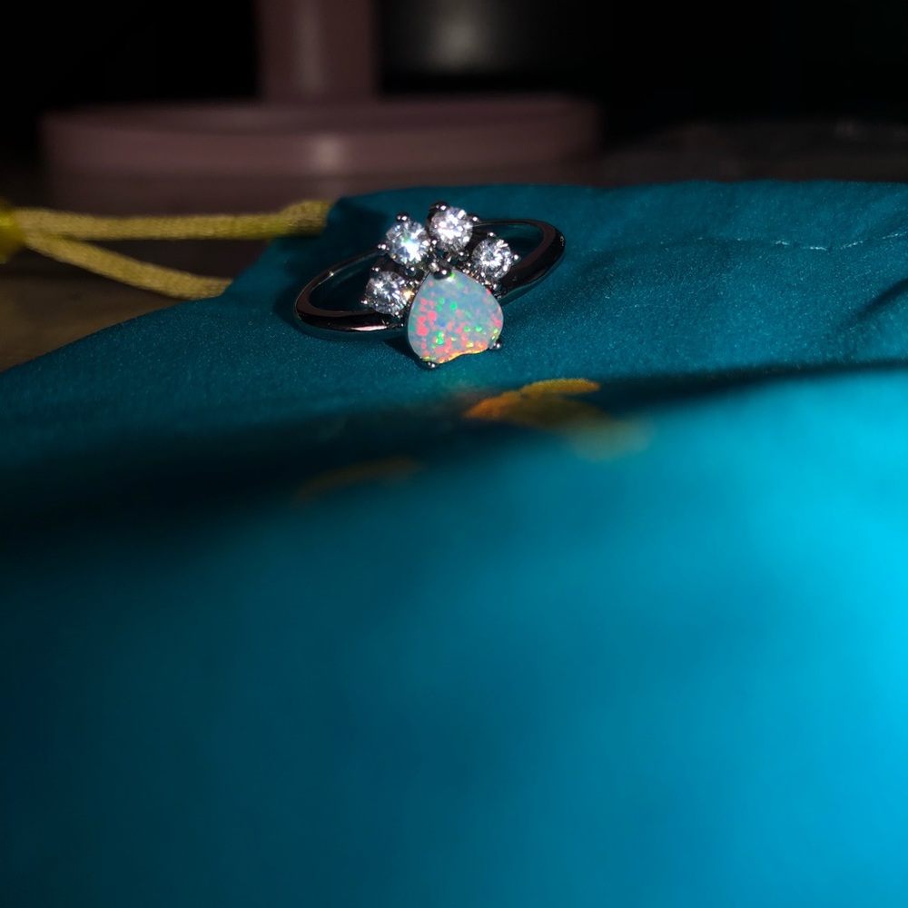 Women’s dog print ring